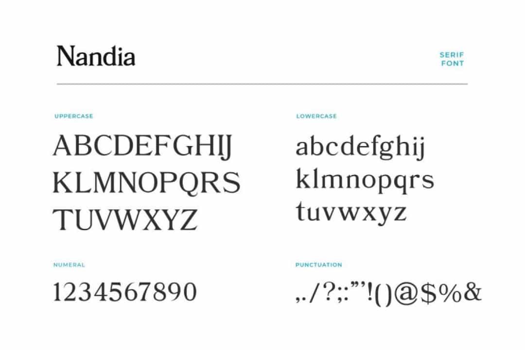 Nandia Font Image 3
