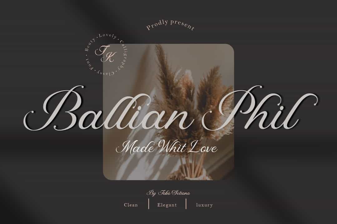 Ballian Phil Font Image 1