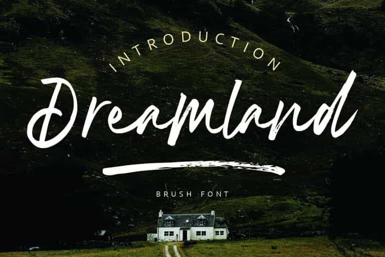 Dreamland Brush Font Image 1