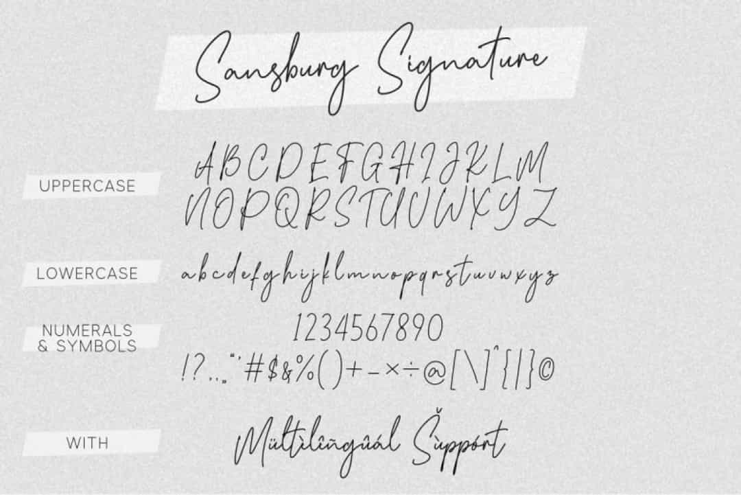 Sansburg Font Image 3