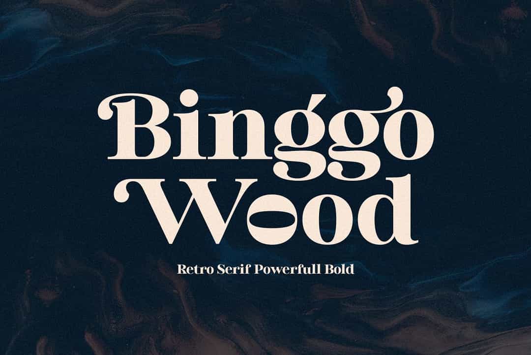 Binggo Wood Font Image 1