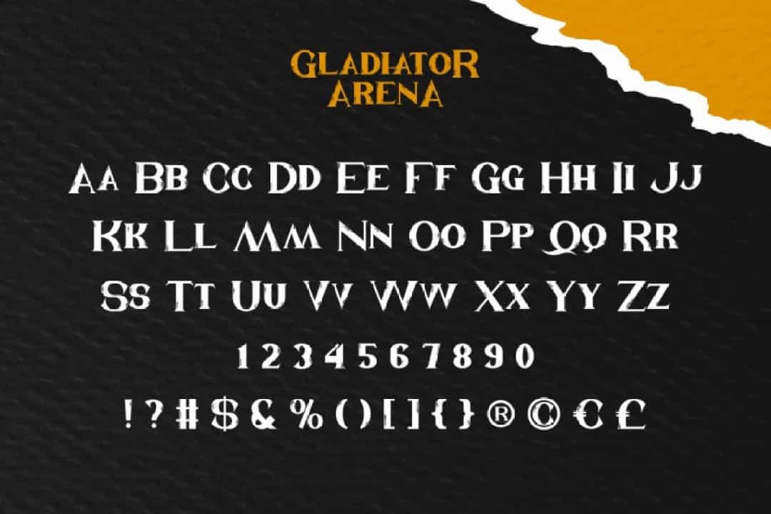 Gladiator Arena Font Image 3