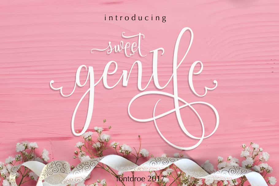 Sweetgentle Script Font Image 1
