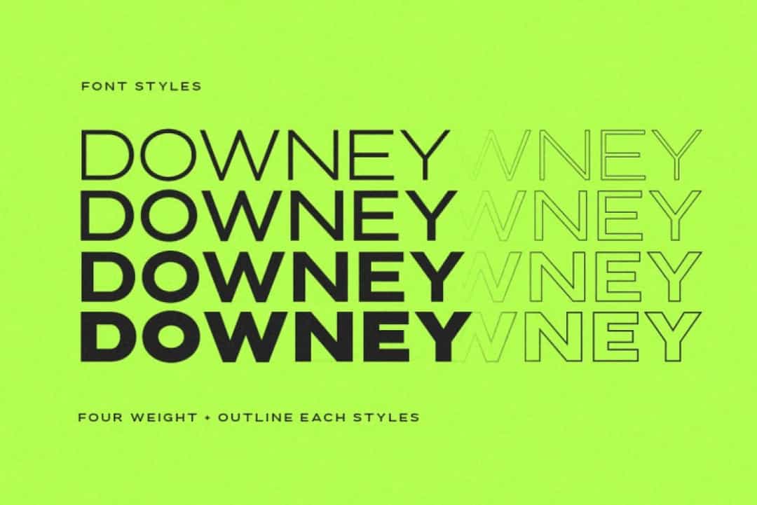 Downey Font Image 2
