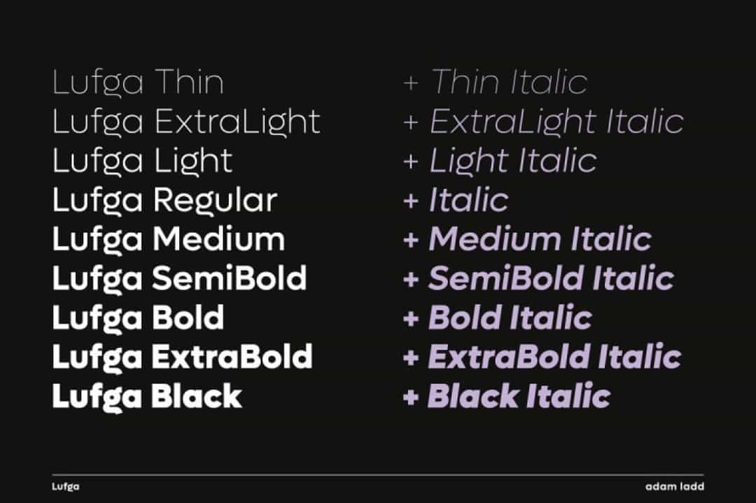 Lufga Font Family Image 2