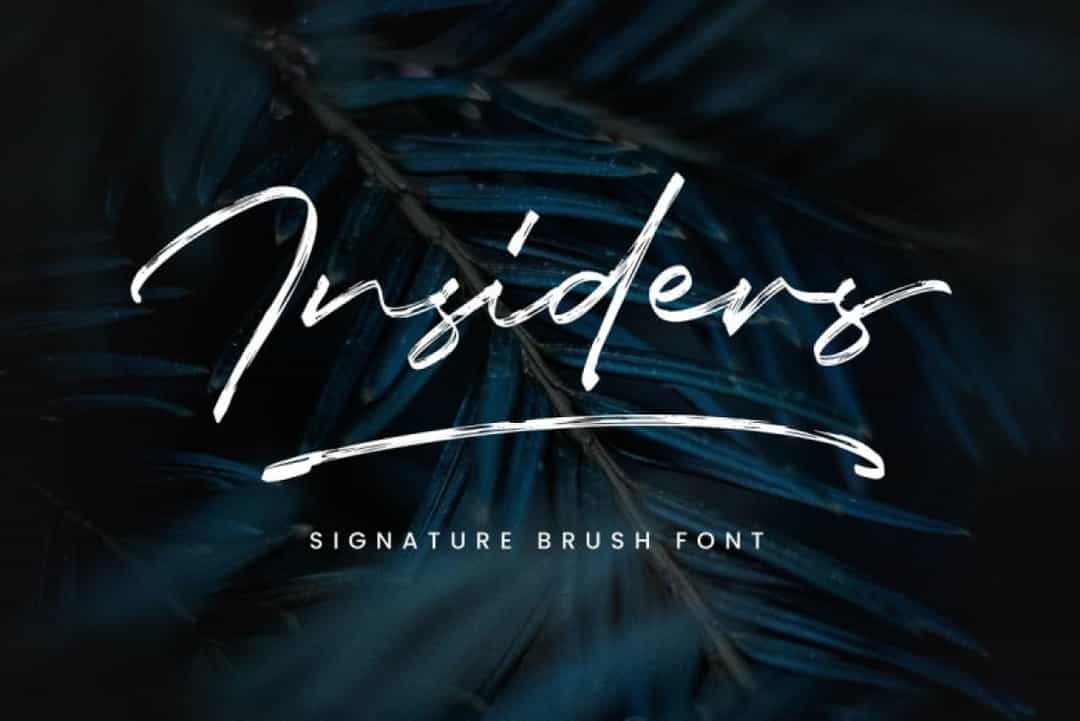 Insiders Brush Font Image 1