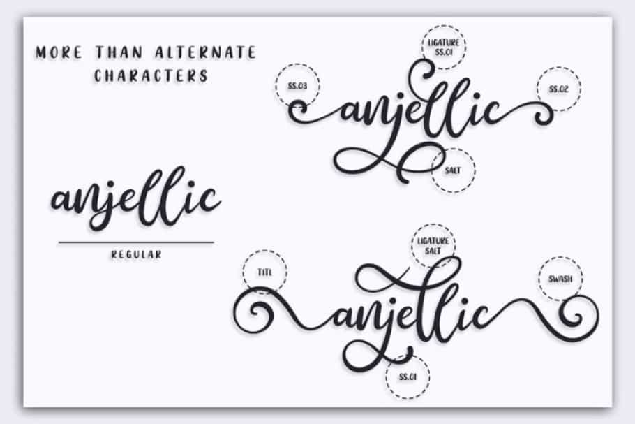 Anjellic Script Font Image 2
