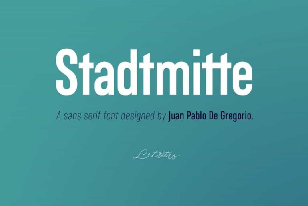 StadtMitte Font Image 1