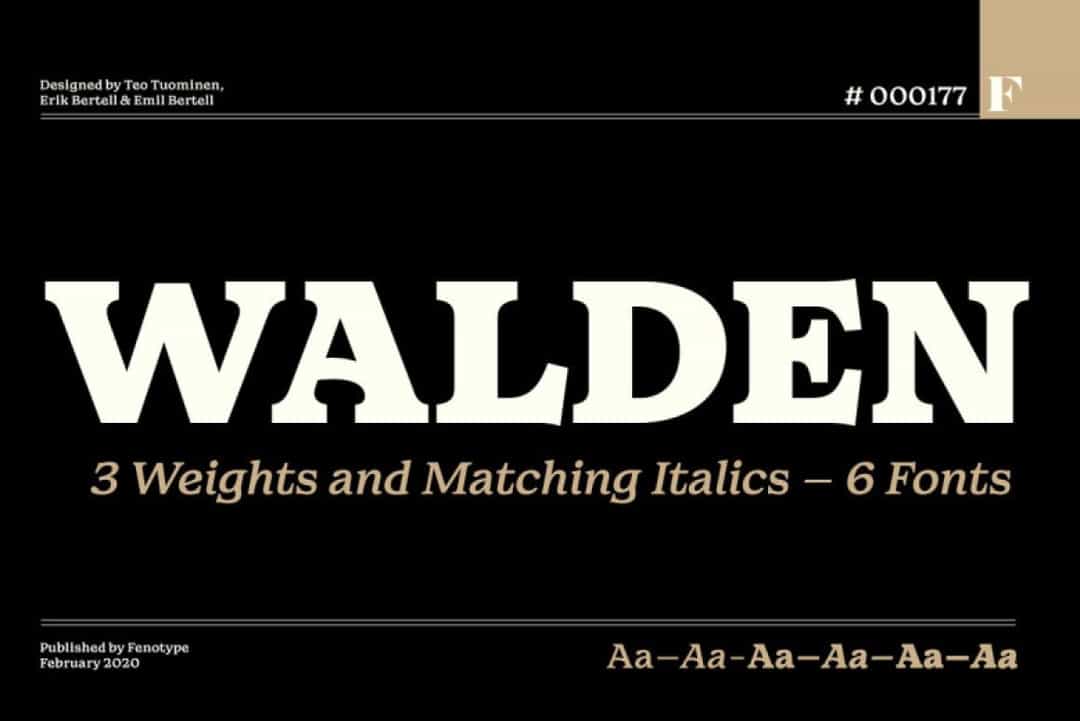 Walden Font Image 1