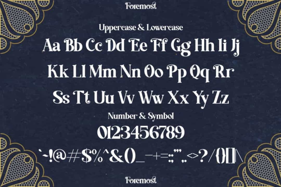 Foremost Font Image 3