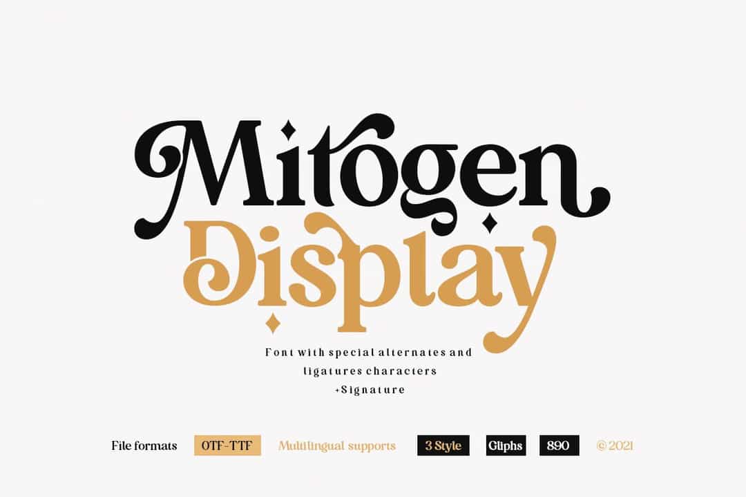 Mitogen Display Font Image 1