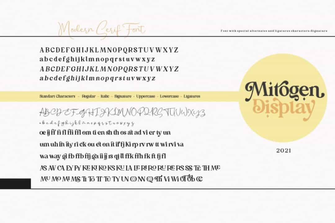 Mitogen Display Font Image 3