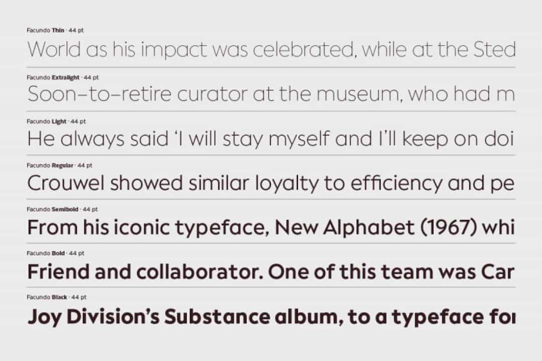 Facundo Font Family Image 3
