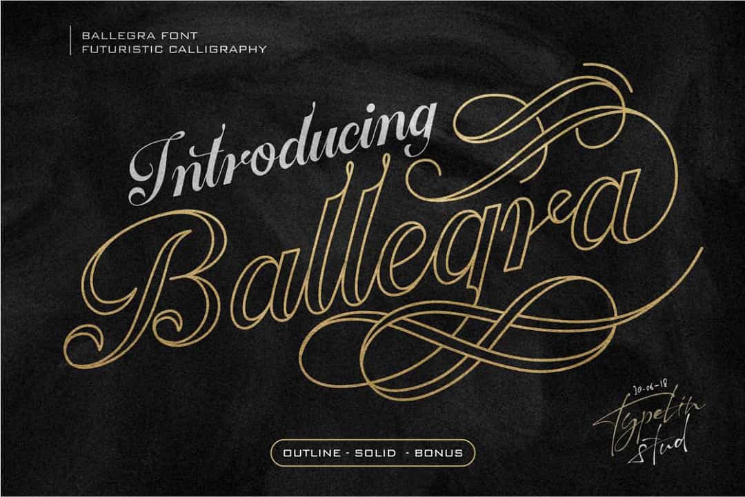 Ballegra Font Image 1