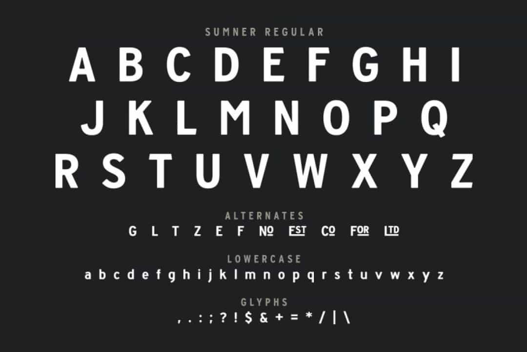 Sumner Typeface Image 3