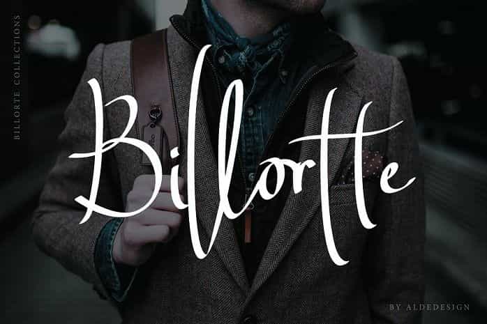 Billortte Script Font Image 1