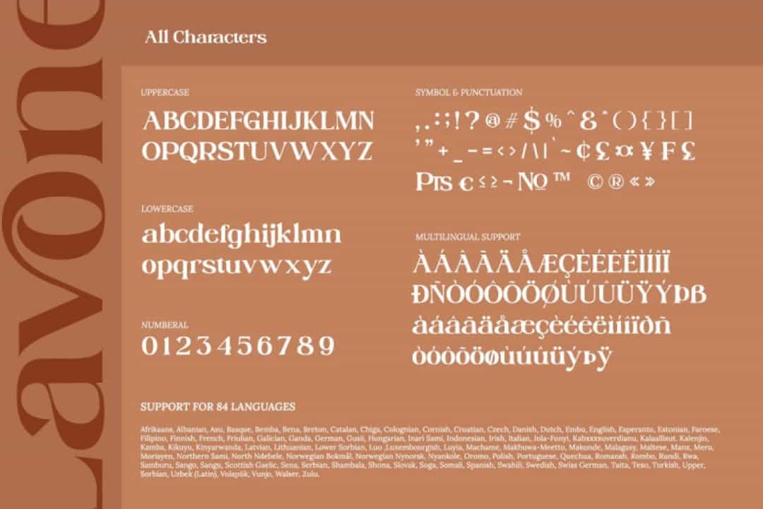 Lavone Font Image 3