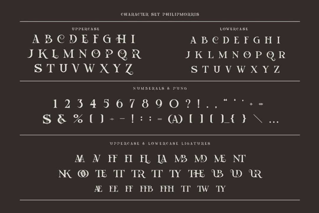 Philipmorris Font Image 3