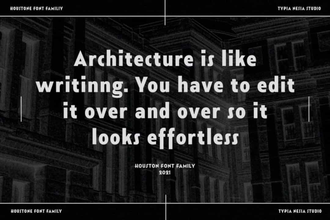 Houstone Font Image 4