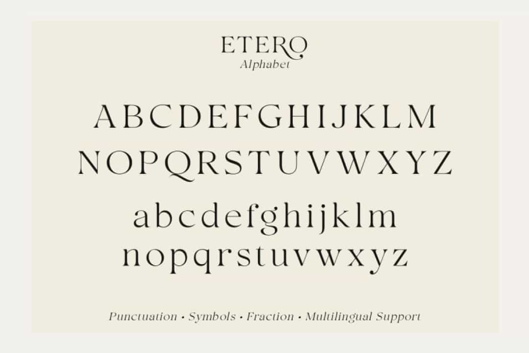 Etero Font Image 6