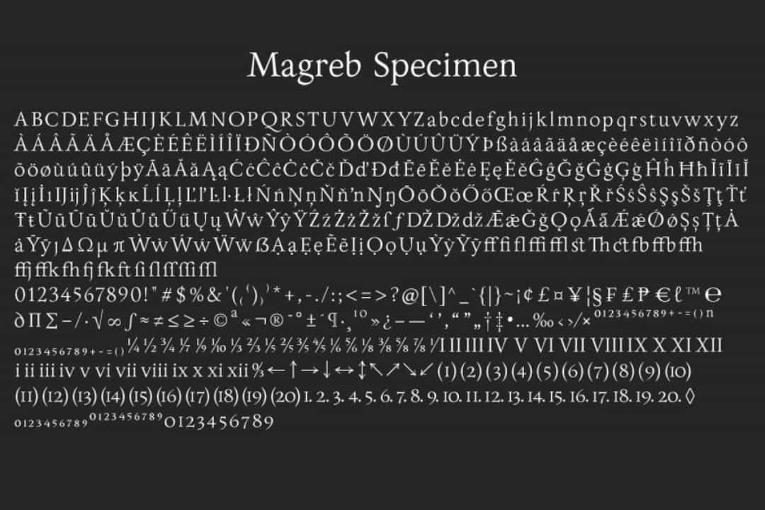 Magreb Font Image 5