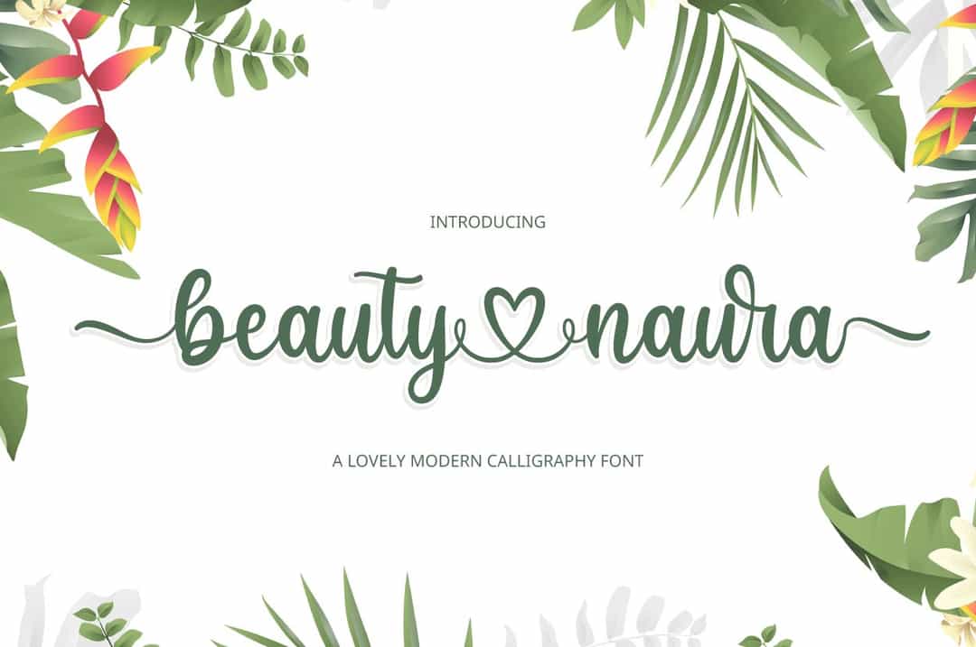 Beauty Naura Font Image 1