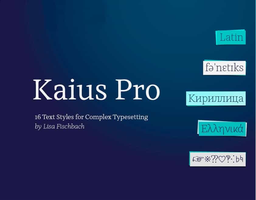 Kaius Pro Font Family Image 1