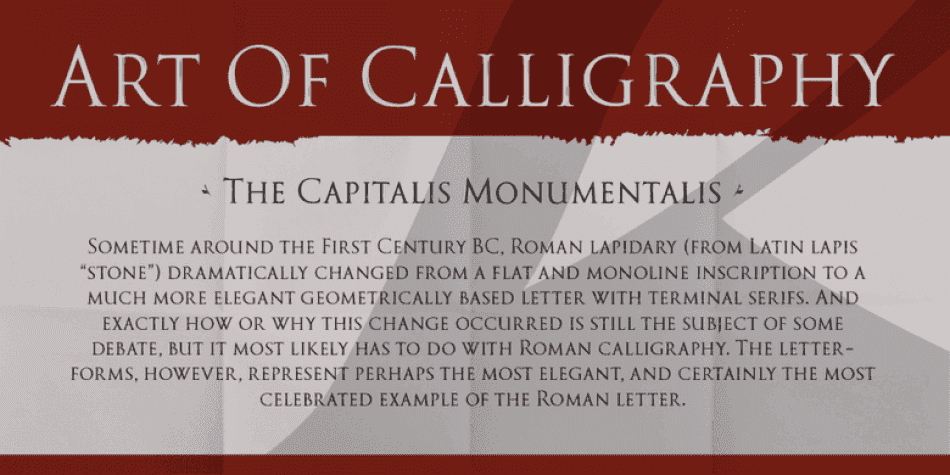 PKG Roman Capitals Font Image 2
