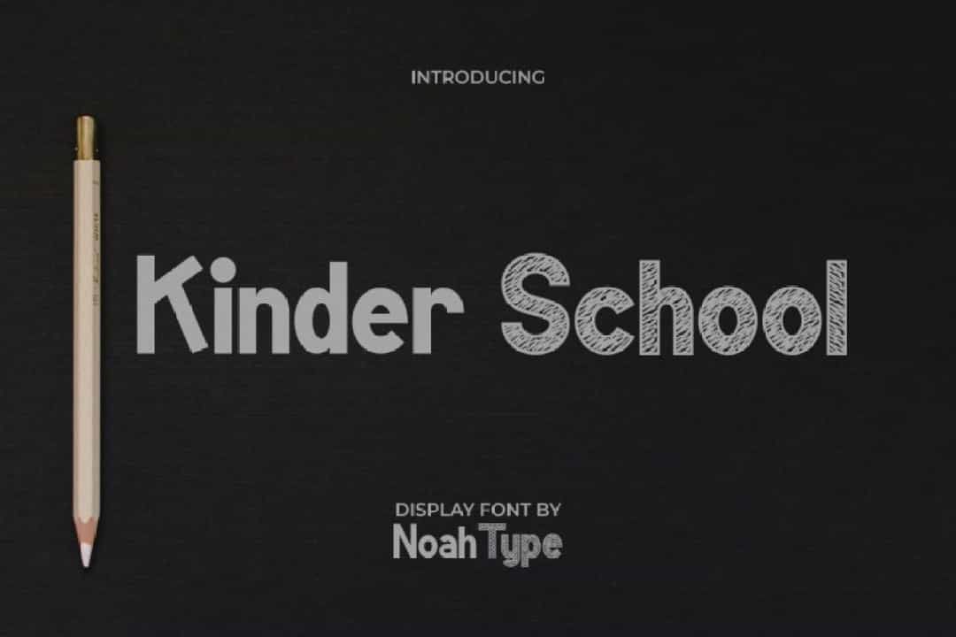 Kinder School Font Image 1