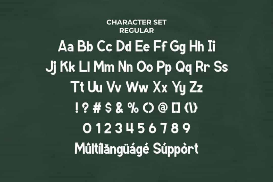 Kinder School Font Image 3