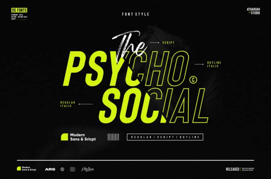 Rough Motion Font Image 2