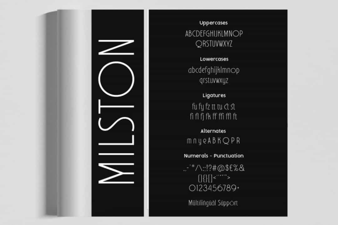 Milston Font Image 3
