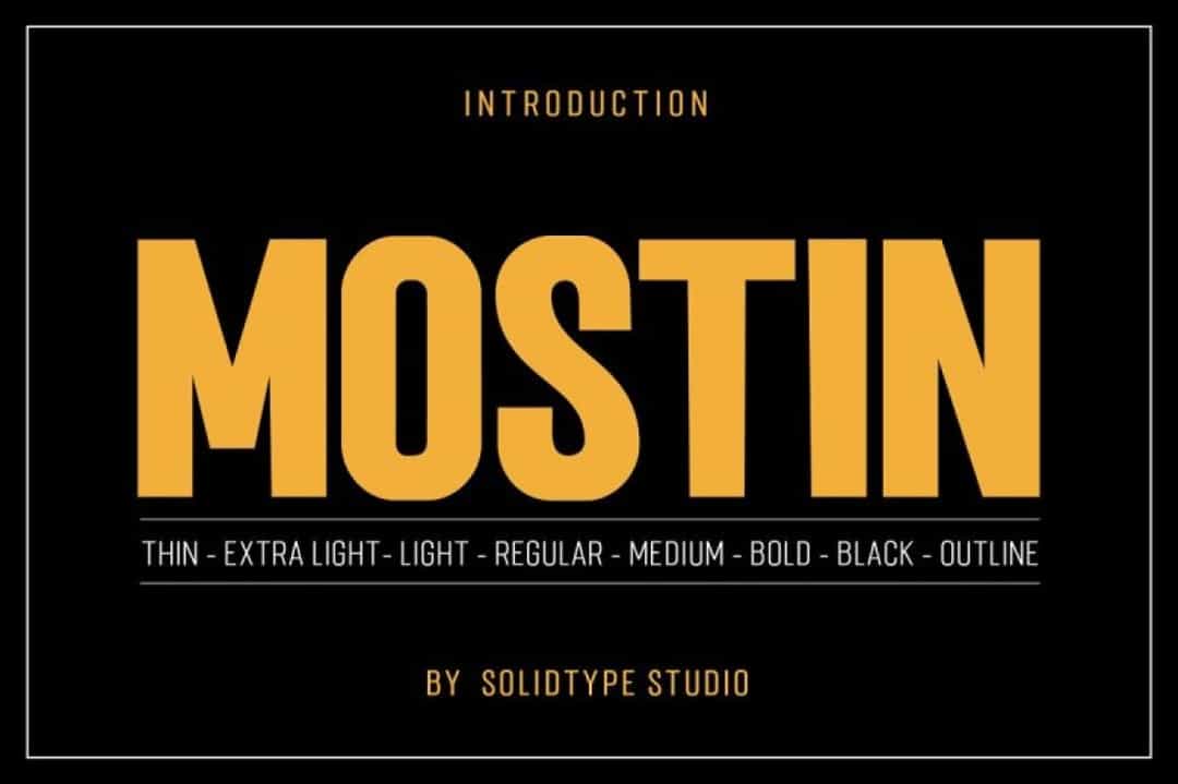 Mostin Font Family Image 1
