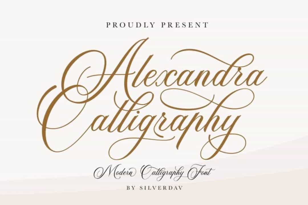 Alexandra Calligraphy Font Image 1