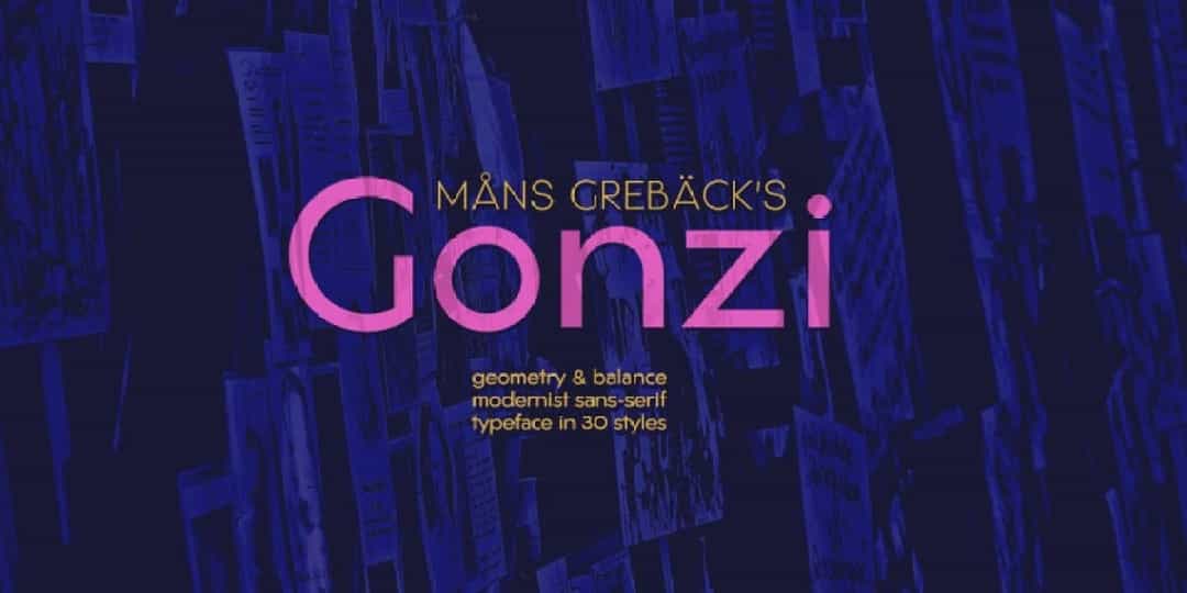 Gonzi Expanded Font Image 2