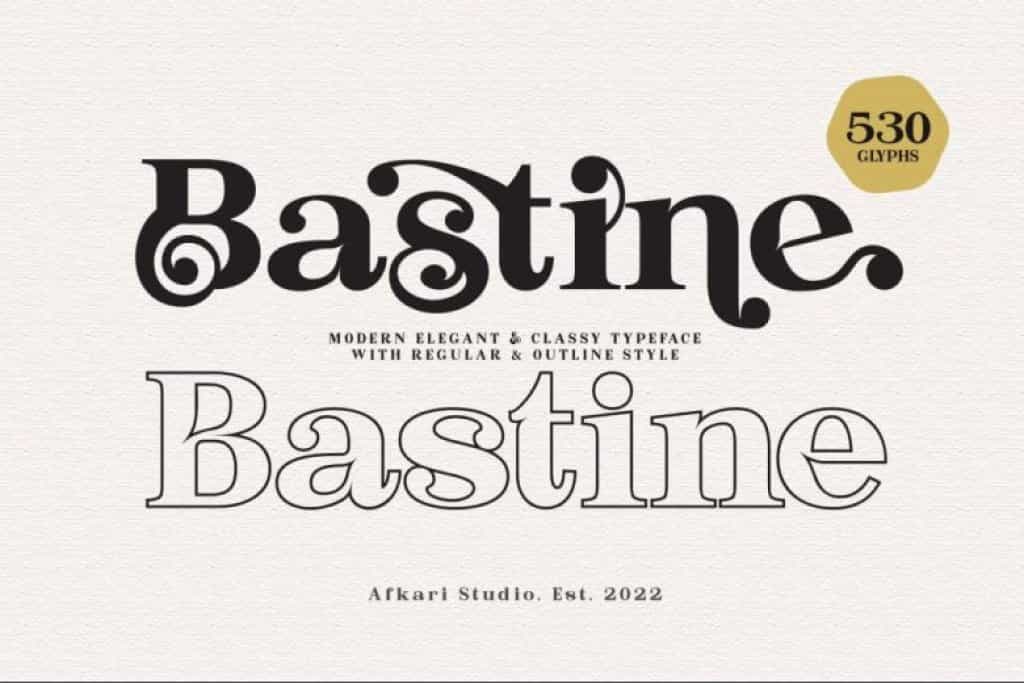 Bastine Font Image 1