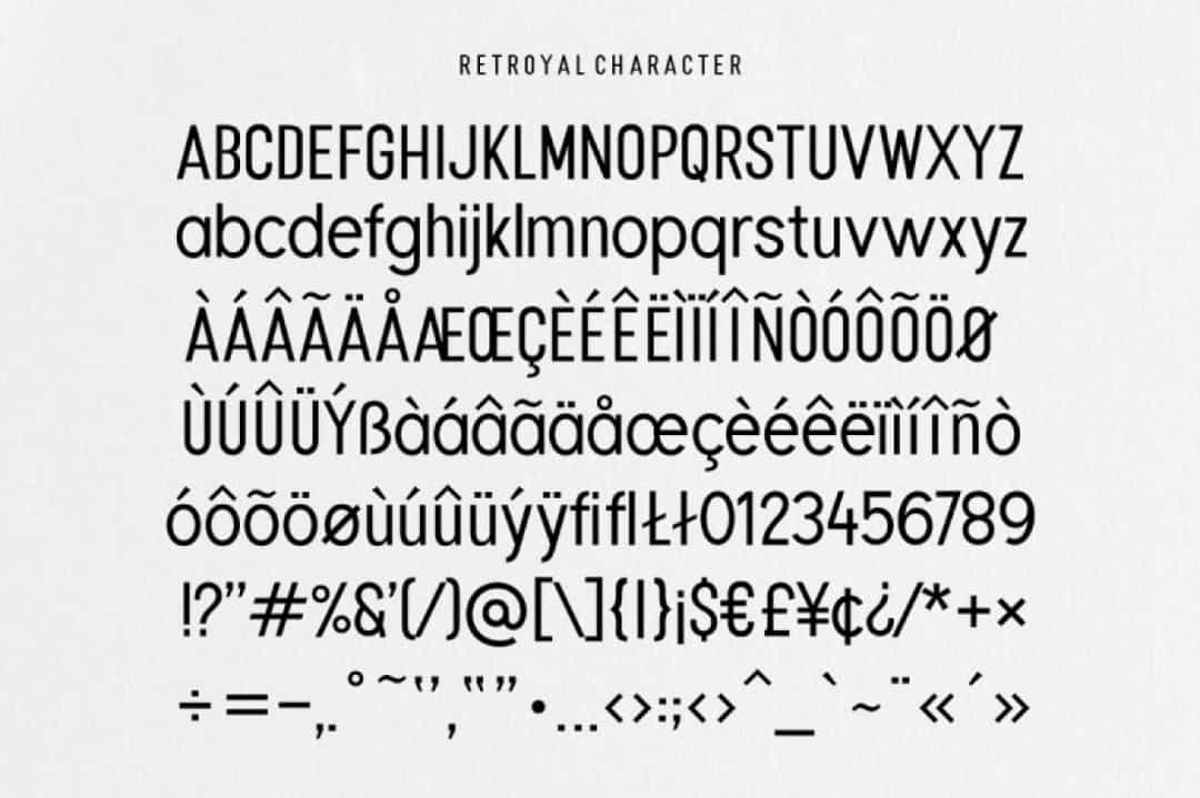 Retroyal Font Family Image 3
