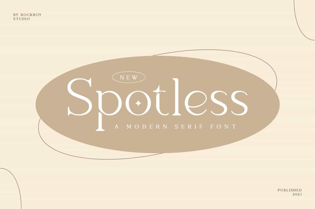 Spotless Font Image 1