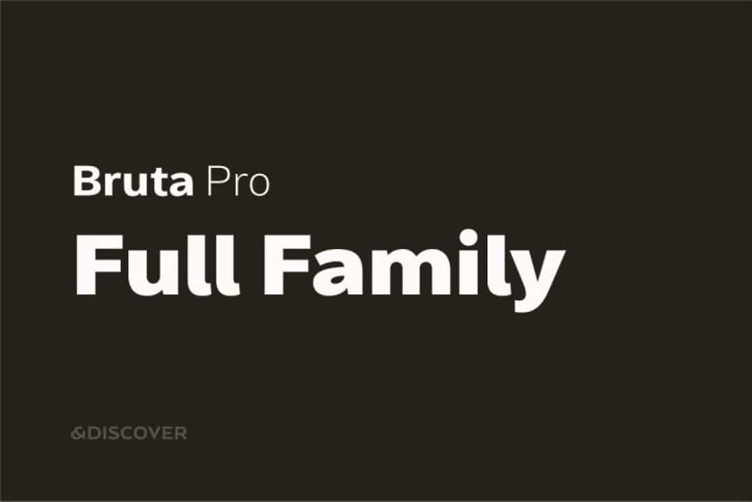 Bruta Pro Font Family Image 1