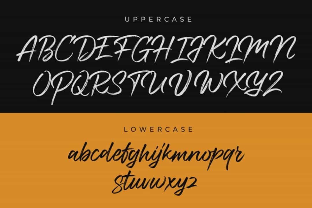 Black Almonds Font Image 2