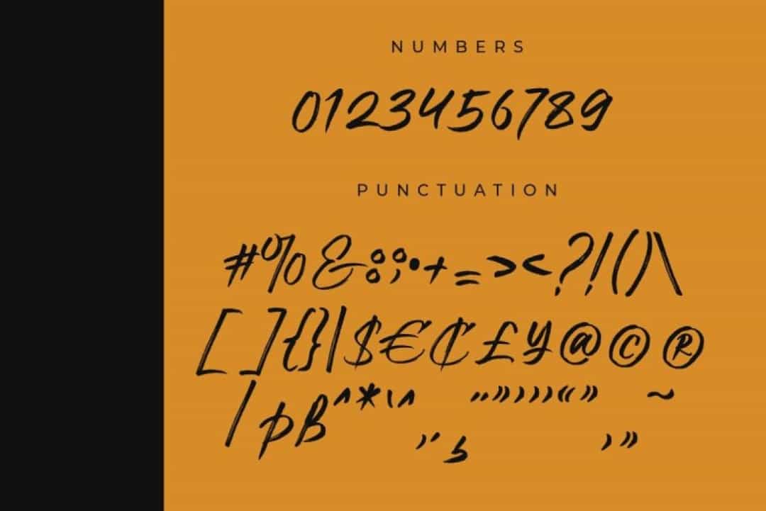 Black Almonds Font Image 3