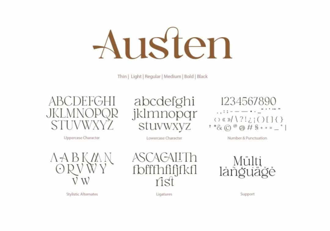 Austen Font Image 3