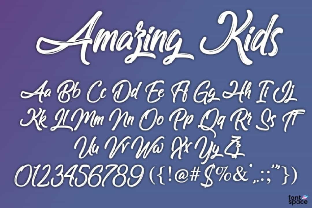Amazing Kids Font Free Image 2