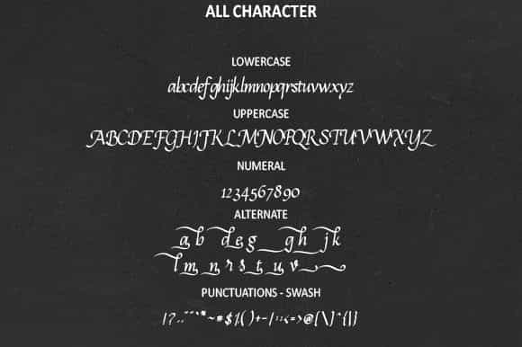 Calligram Calligraphy Font Image 3
