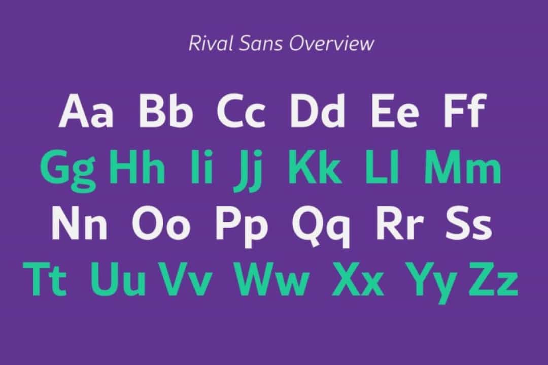 Rival Sans Font Family Image 2