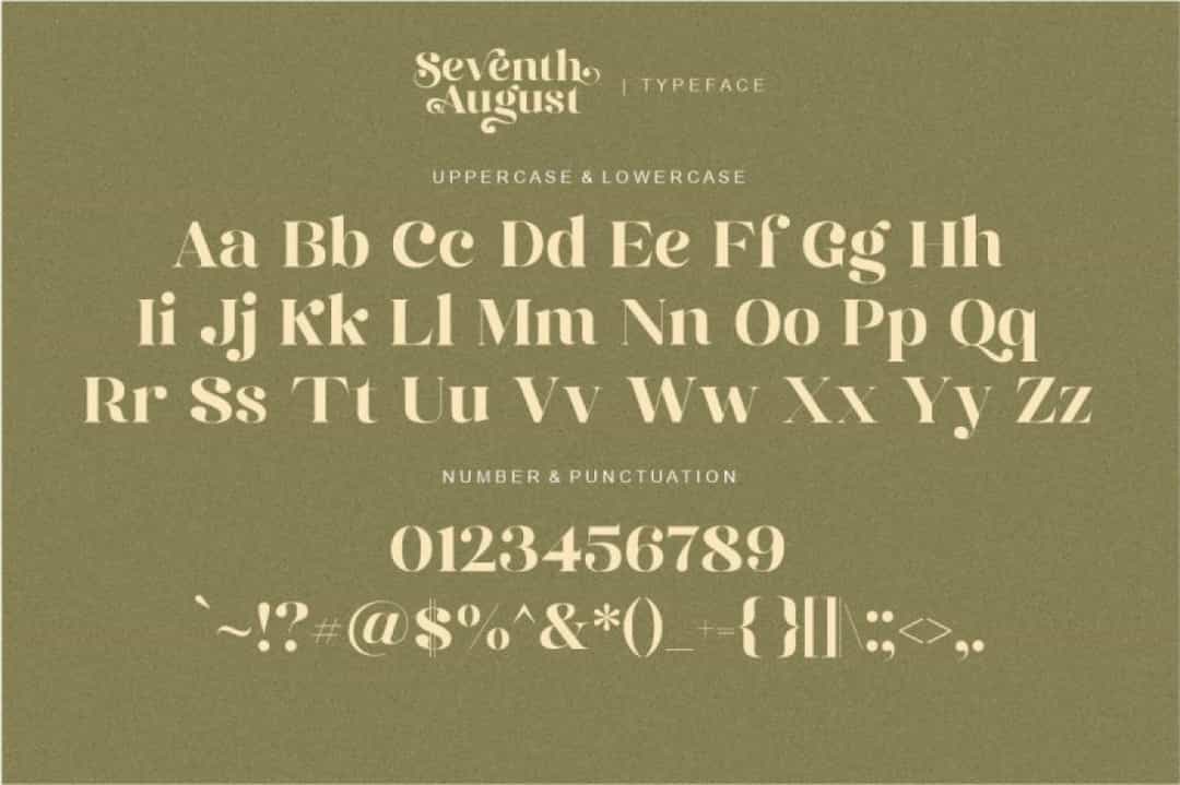 Seventh August Font Image 3