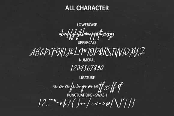 Hastagram Calligraphy Font Image 3