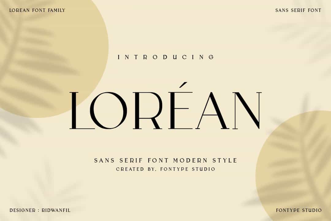 Lorean Font Image 1