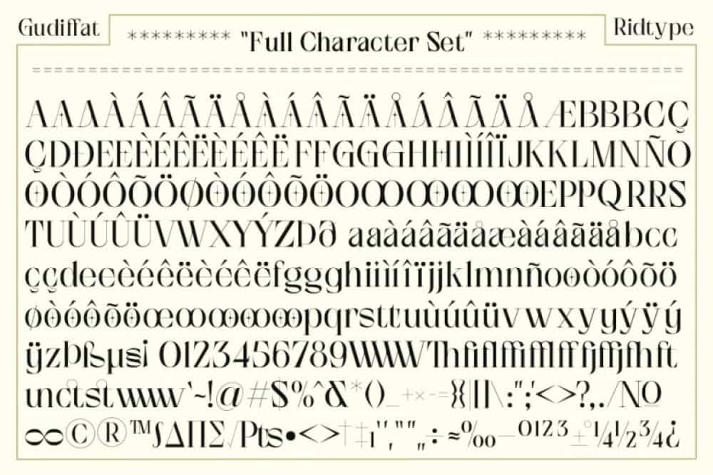 Gudiffat Font Image 3