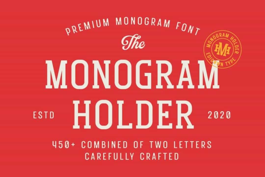 Monogram Holder Font Image 1